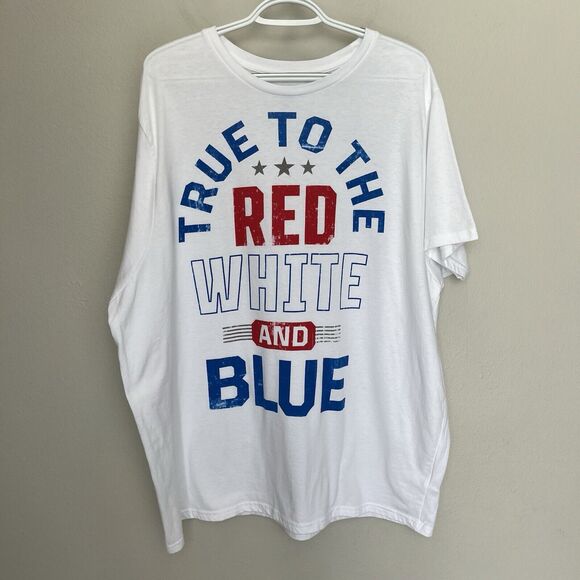 Celebrate | True to the Red White and Blue Graphic T-Shirt XXL Patriotic America - Picture 2 of 5